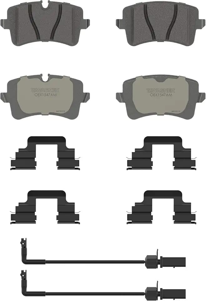 Wagner OEX OEX1547AM Rear Disc Brake Pad Set Premium Semi - Met for Porsche Macan