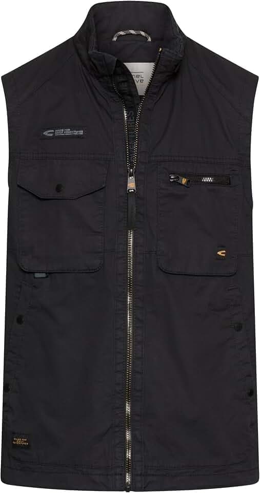camel active Herren Outdoor Weste mit Innentaschen