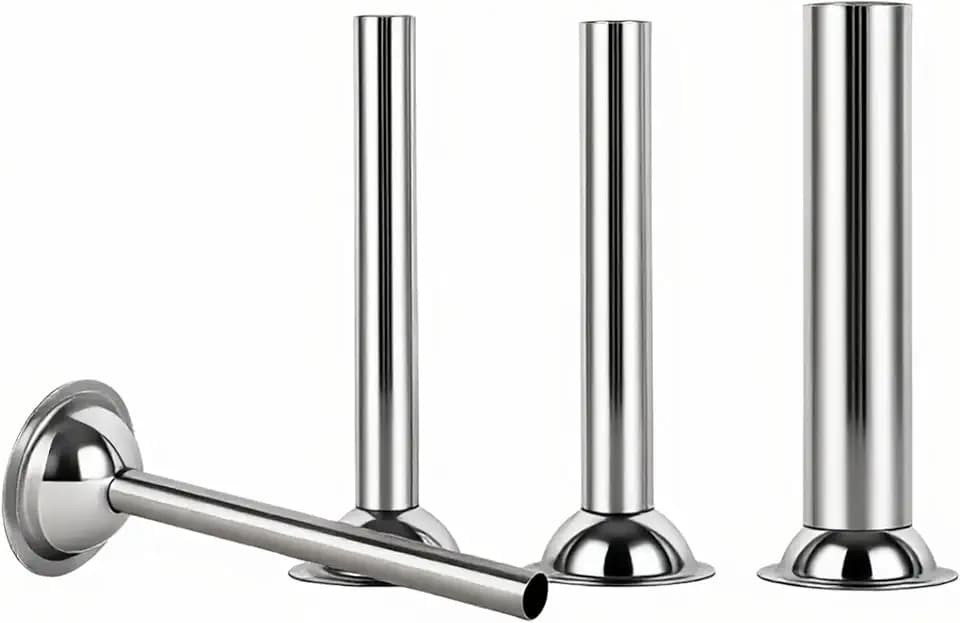 #5 Meat Grinder Sausage Stuffing Tube Sausage Stuffing Tubes Stuffing Nozzles Stainless Steel Sausage Maker Tubes 4 Tubes with Openings of 5/4”, 1”, 3/4”, 1/2”