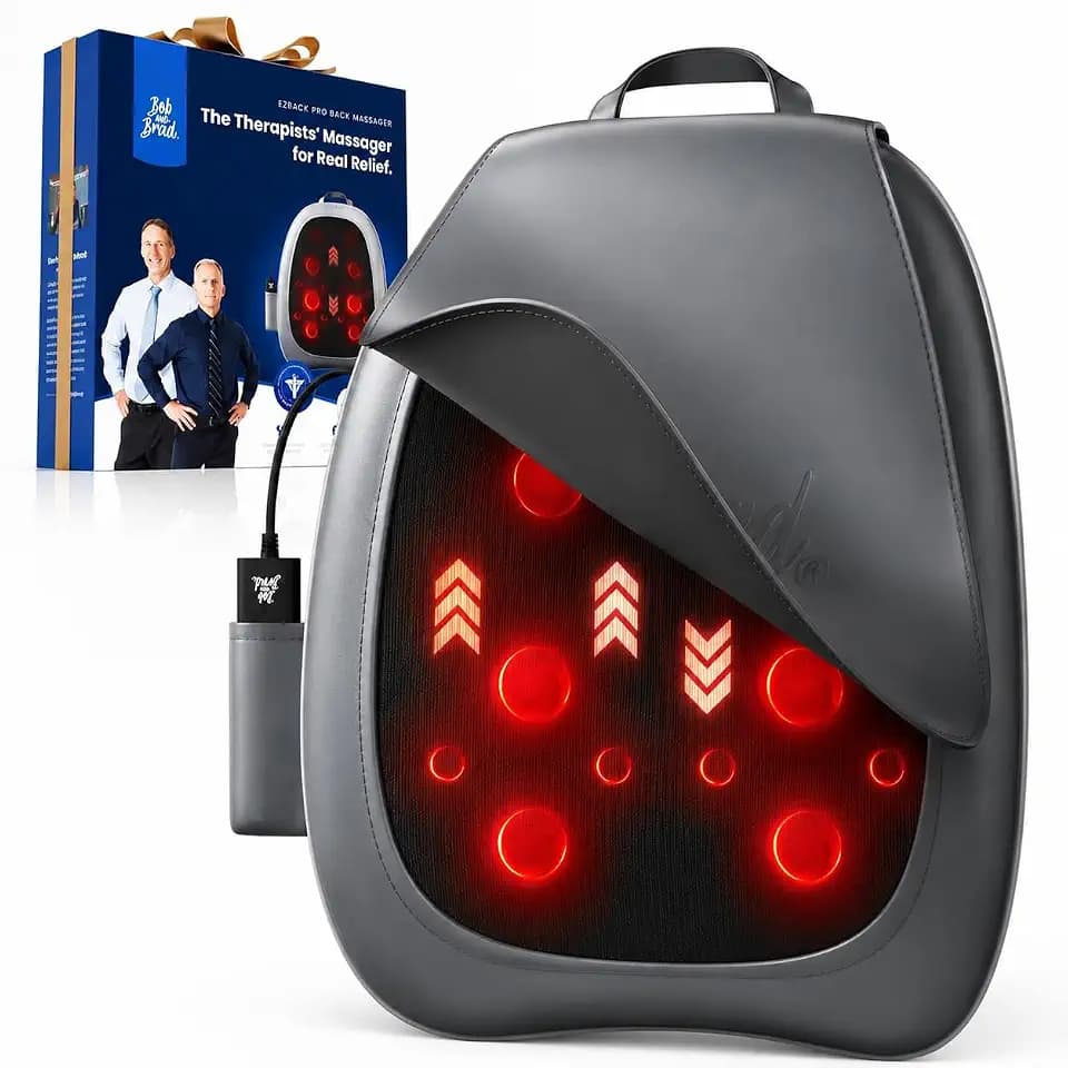 BOB AND BRAD Shiatsu Back Massager with Heat EZBack Pro FSA-HSA Eligible