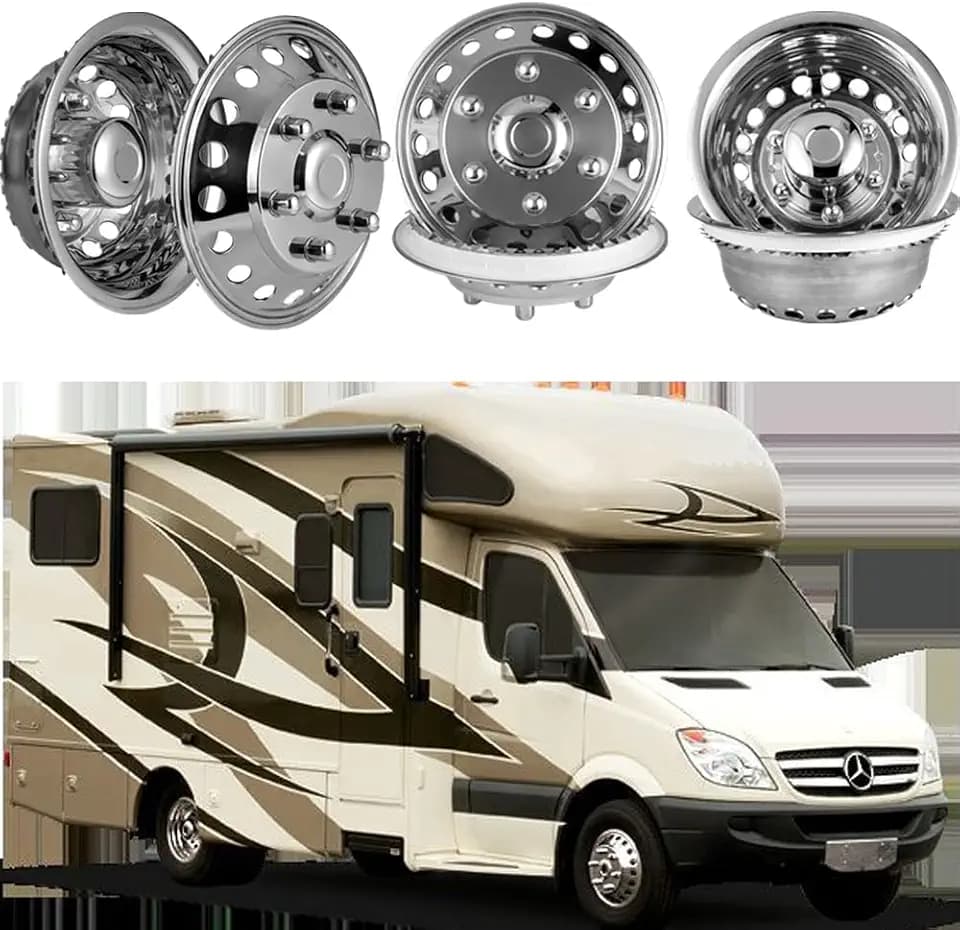 4pcs 16" Snap-On Dually Hubcaps Rim Covers for Sprinter Van 2007-2025 K16A