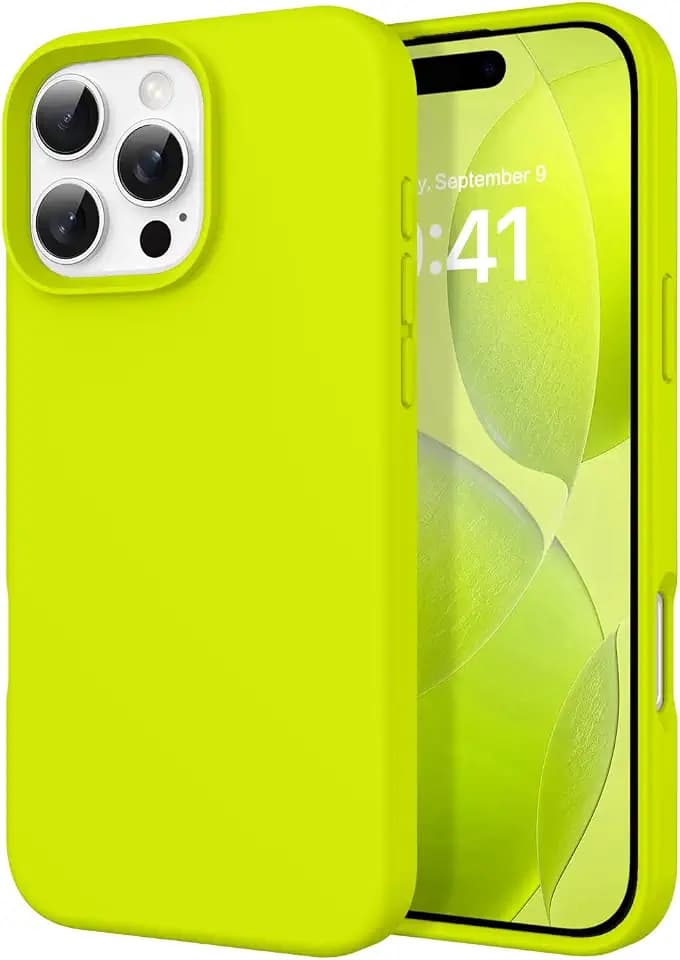 DOMAVER Case for iPhone 16 Pro Max 6.9'' Smooth Liquid Silicone - Green