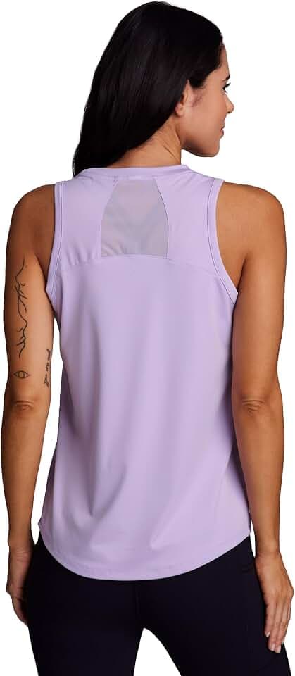 RBX Active Women's Workout Top with Breathable Mesh Panels, Quick Drying Gym Running Tank Top with Plus Sizes
