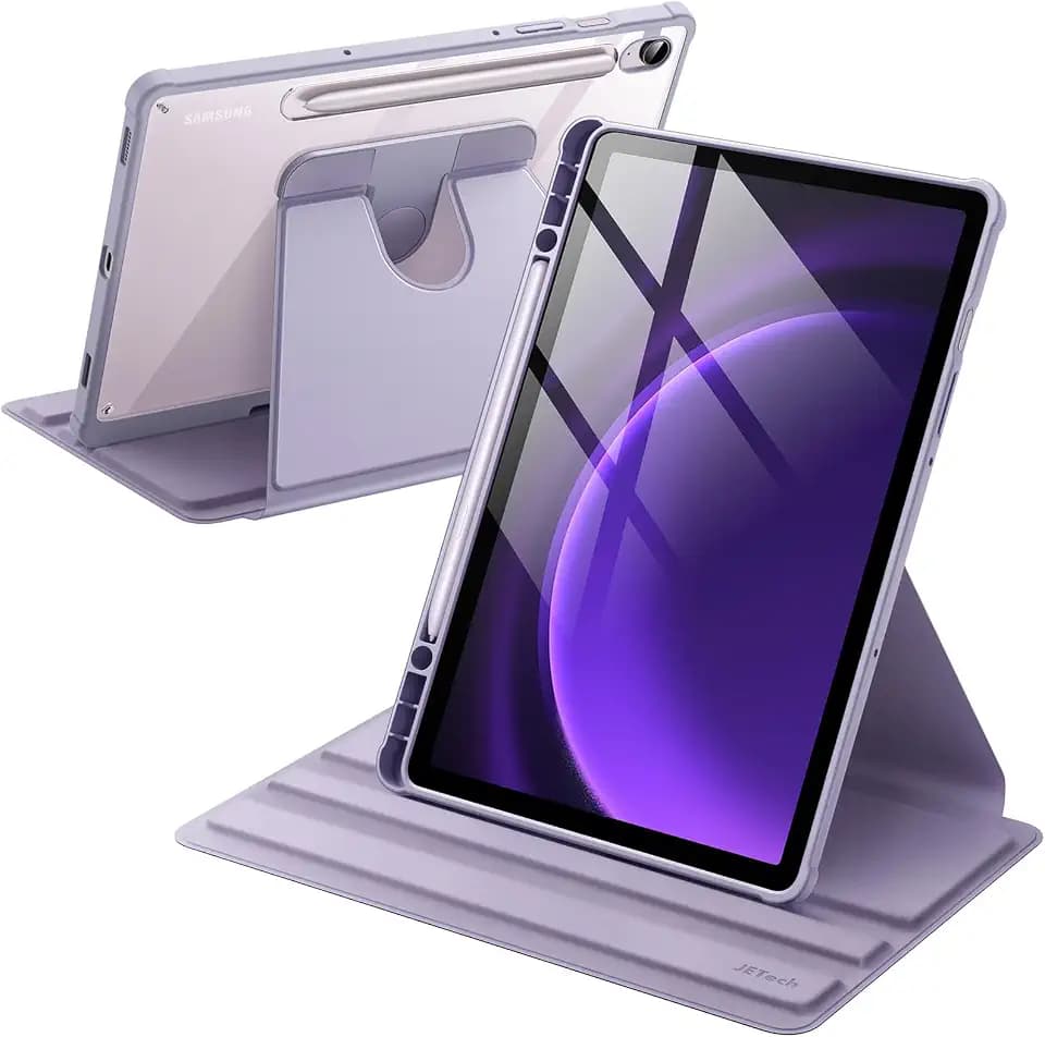 JETech 360° Rotating Case for Galaxy Tab S10 Lite/FE/S9 FE 10.9", Lavender
