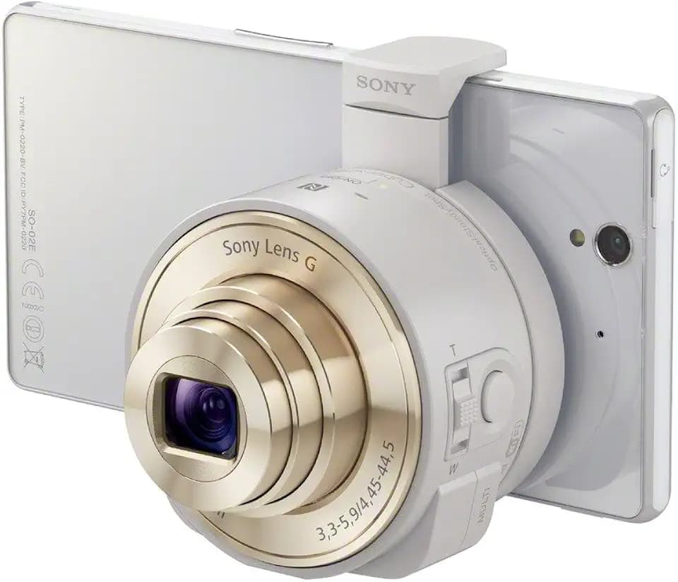 Sony DSC-QX10/W Smartphone Attachable 4.45-44.5mm Lens-Style Camera