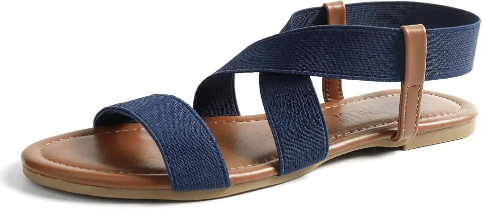 SANDALUP Neue elastische Sandalen für Damen Summer Neue Navy blau 06