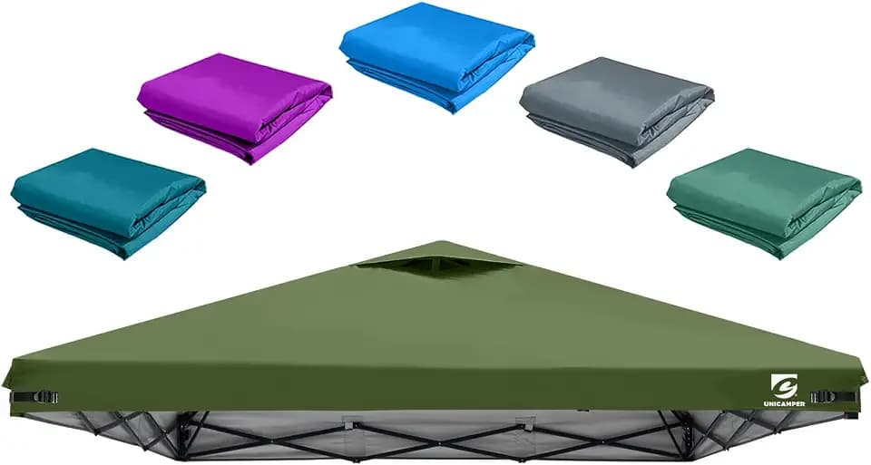 10x10 Pop Up Canopy Replacement Top Cover with Air Vent(Frame NOT INCUDE)