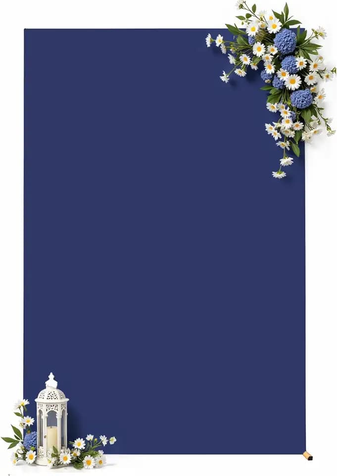 Square Arch Backdrop Cover, 6.6FT x 4FT Navy Blue Stretchy Spandex Fitted Square Arch Stand Cover for Birthday Party Wedding Ceremony Banquet Photo Decoration