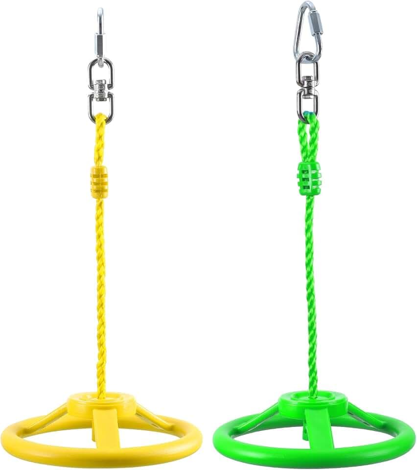 PELLOR Kletterringe Kinder, Lenkradring, Gymnastikringe, Kletterringe für drinnen und draußen