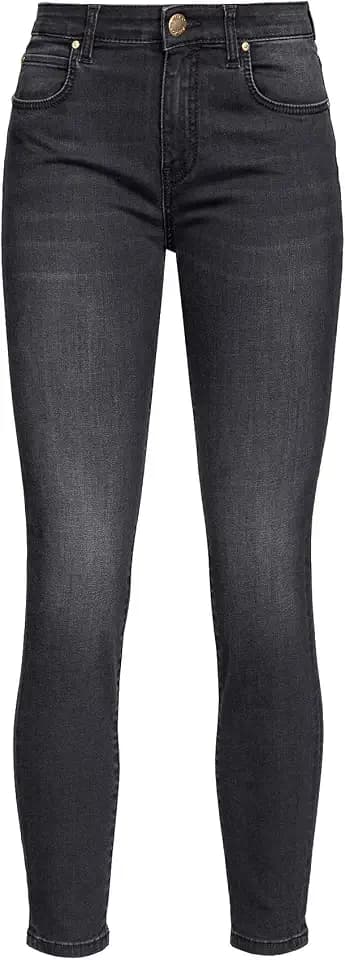 Pinko Damen Sabrina Skinny Denim BLK BLK S Jeans, Z99_Nero Limousine,