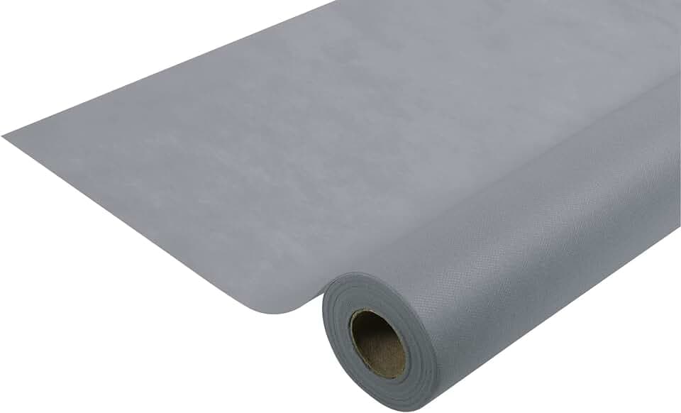 Pronappe Tischdecke R785030I Einweg-Tischdecke aus Spunbond-Vlies Länge 50m Breite 1,20m (pro Rolle) Farbe grau Reißfestes, wasserabweisendes und abwischbares Gewebe