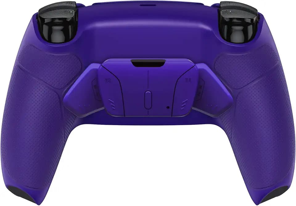 eXtremeRate Galactic Purple Rubberized Grip Programable RISE4 Remap Kit for PS5 Controller BDM-030 040 050, Upgrade Board & Redesigned Back Shell & 4 Back Buttons for PS5 Controller - NO Controller