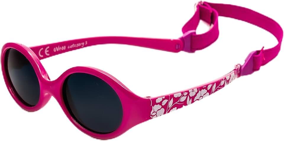 Kiddus Baby Sonnenbrille 0-6 Monate, Polarisierte, Neugeborene Mädchen und Jungen, Flexible Rahmen, 100% UV-Schutz, Reisezubehör