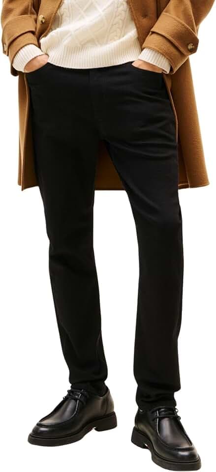 Tommy Hilfiger Herren Slim Slim Bleecker Pstr Burn Black Mw0mw40360