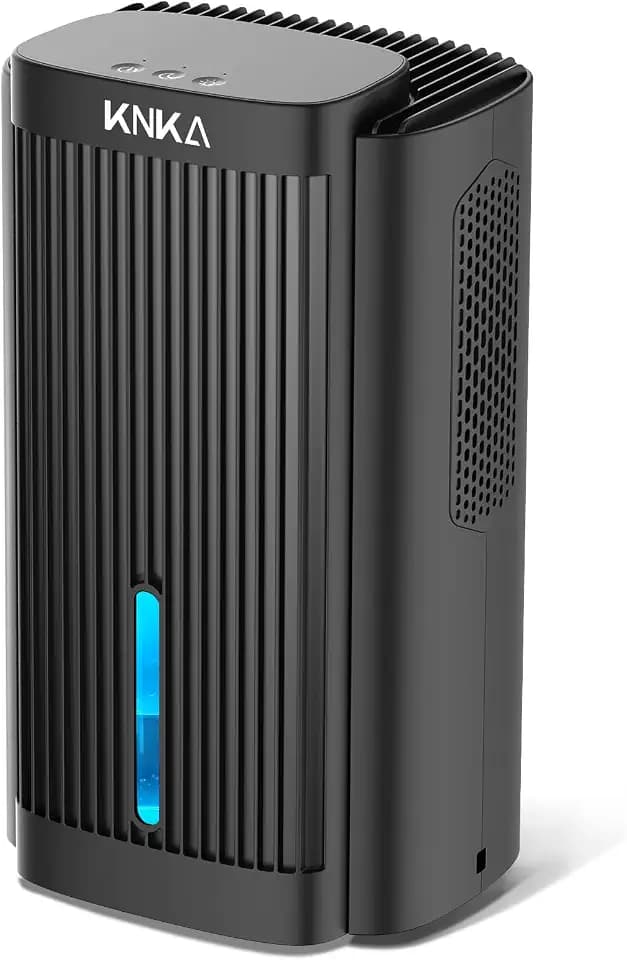 Luftentfeuchter, Luftentfeuchter Elektrisch, Leiser Raumentfeuchter, 2,5 L, Schlafmodus, Schimmelvorbeugung, für Schrank, Badezimmer, Schlafzimmer, 0,02 €/Stunde,Schwarz