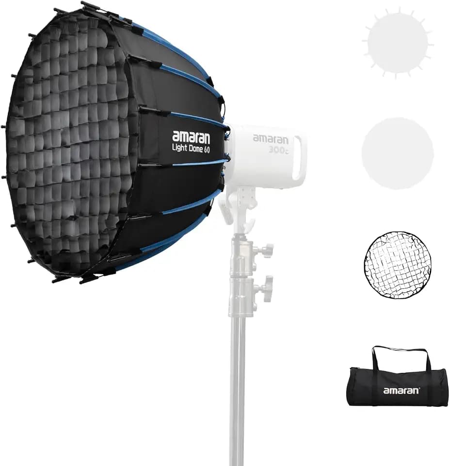 amaran Light Dome 60 Softbox,One-snap Quick-Release Foldable Softbox