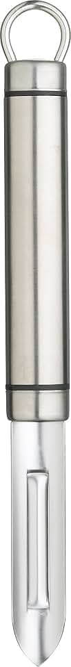 KitchenCraft Professional Kartoffelschäler, Edelstahl, Gemüseschäler, Aufhängeloch, 20,5 cm