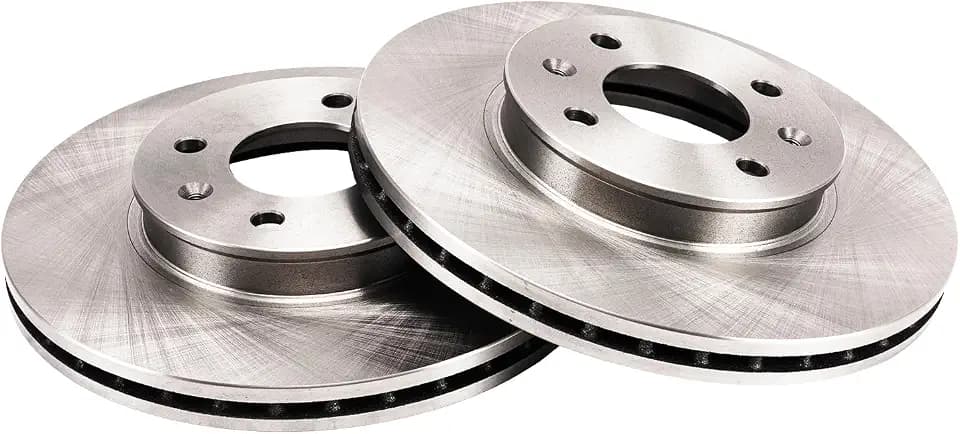 Front 10.08in Brake Rotors Compatible with Accent 2006-2011, Rio 2006-2011, Attitude 2006-2012, Rio5 2006-2011, Disc Brake Rotors Kit OEM# 31432
