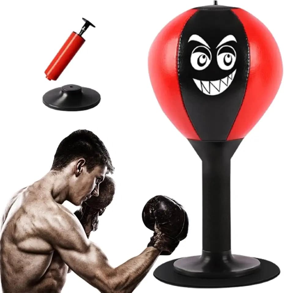 Punchingball Tisch, Punching Ball Punchingbälle Boxbirne Stehend Desktop-Boxsack Stress Buster Speedball Tisch Boxsack Mit Saugnapf Strapazierfähiger Ball zum Stressabbau