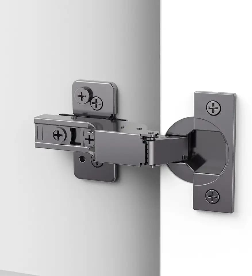 Chibery 30 Pack Frameless Inset Soft Close Concealed Hinges, Black Titanium Plated, Self Closing, 105° Open Angle 3D Adjustment, Stop 85 ＆ 105 Degrees, Clip On, Stainless Steel for Cabinet Door