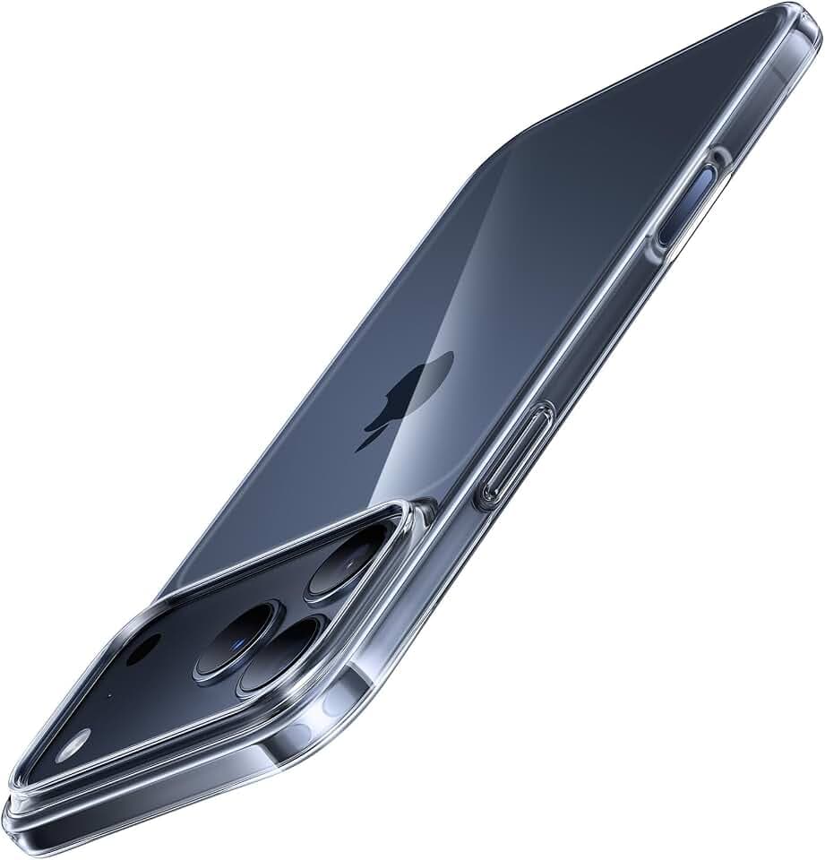 TORRAS Ultra Dünn für iPhone 17 Pro Hülle (nur 0,09 cm)Transparentes Design erhöhte Kamerakante Seidiges Griffgefühl [wie beim Original] Handyhülle für iPhone 17 Pro Case Schutzhülle Slim Durchsichtig