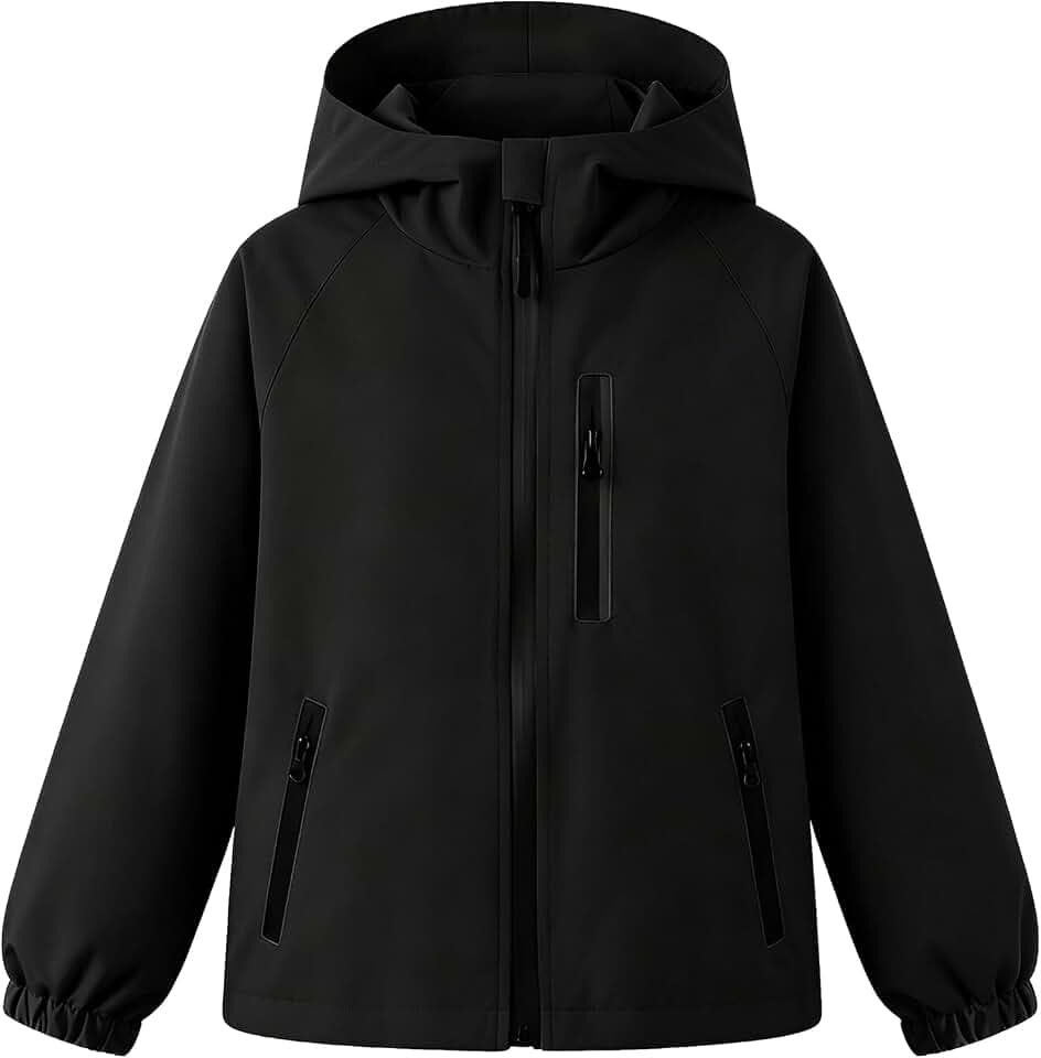Mädchen Jungen Wasserdichte Jacke Leicht Übergangsjacke 5-13 Jahre