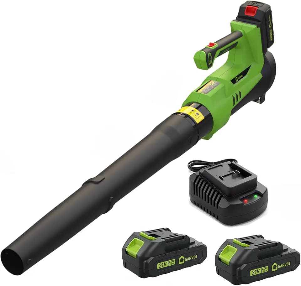 Cordless Leaf Blower, 6-Variable Speed, 550CFM & 130MPH