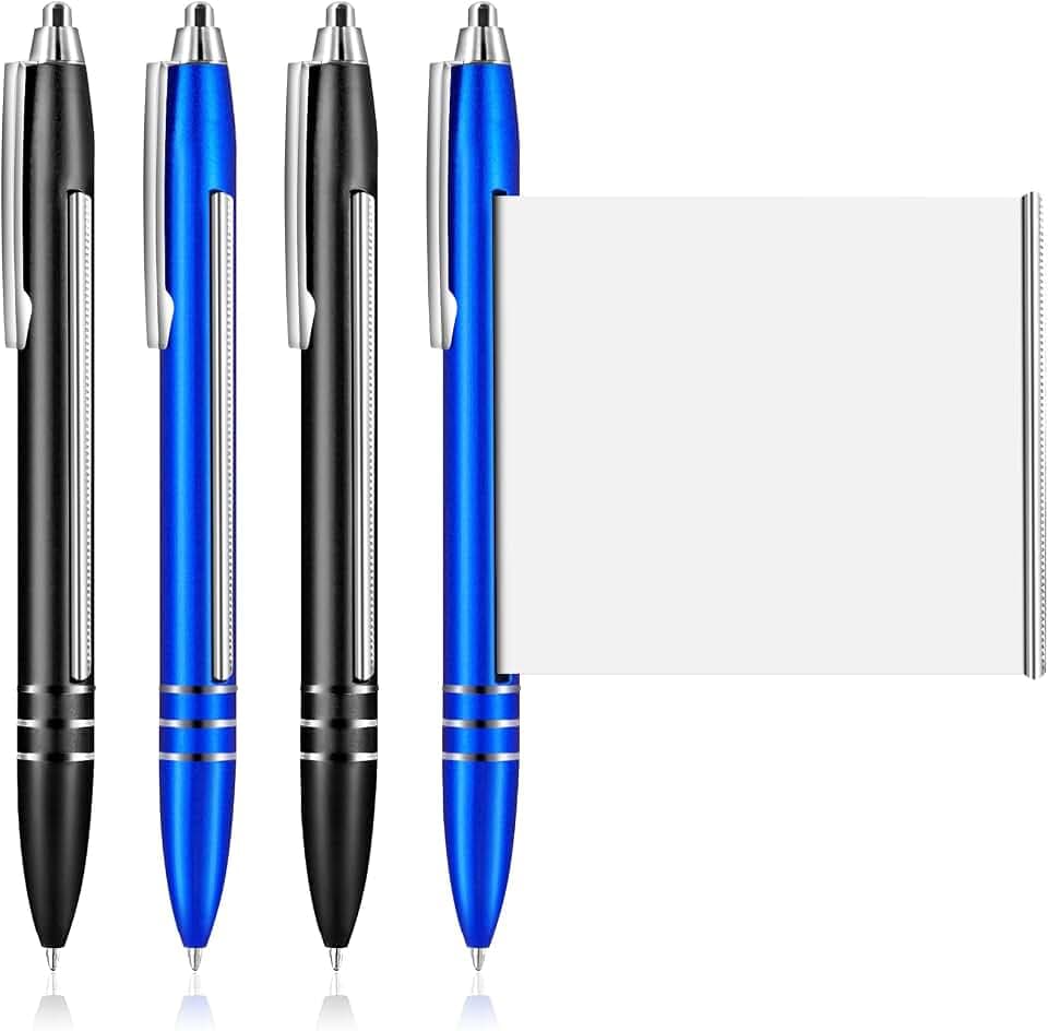 4 Stück Schneider Kugelschreiber mit Spickzettel,Spicker Stift