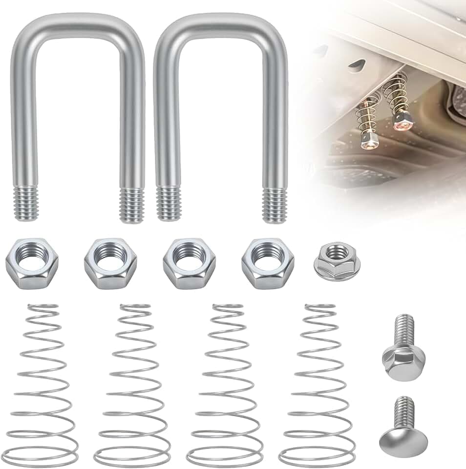 1900-2-1600 Safety Chain U-Bolt Kit Compatible with B&W Gooseneck Hitches