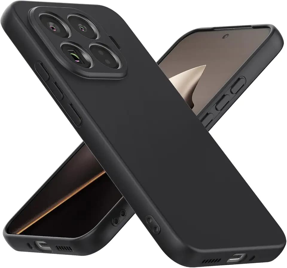 Cresee Hülle für Xiaomi 15T Pro, TPU Case Handyhülle mit [Kamera Schutz] [Weiche Innenschicht] Dünn Schutzhülle Stoßfest Cover für Xiaomi 15T Pro, Schwarz