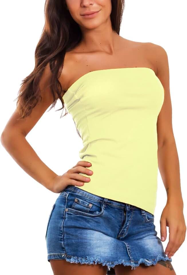 Toocool - Damen Bandeau Top Tube Fit Corsage AS-835-1
