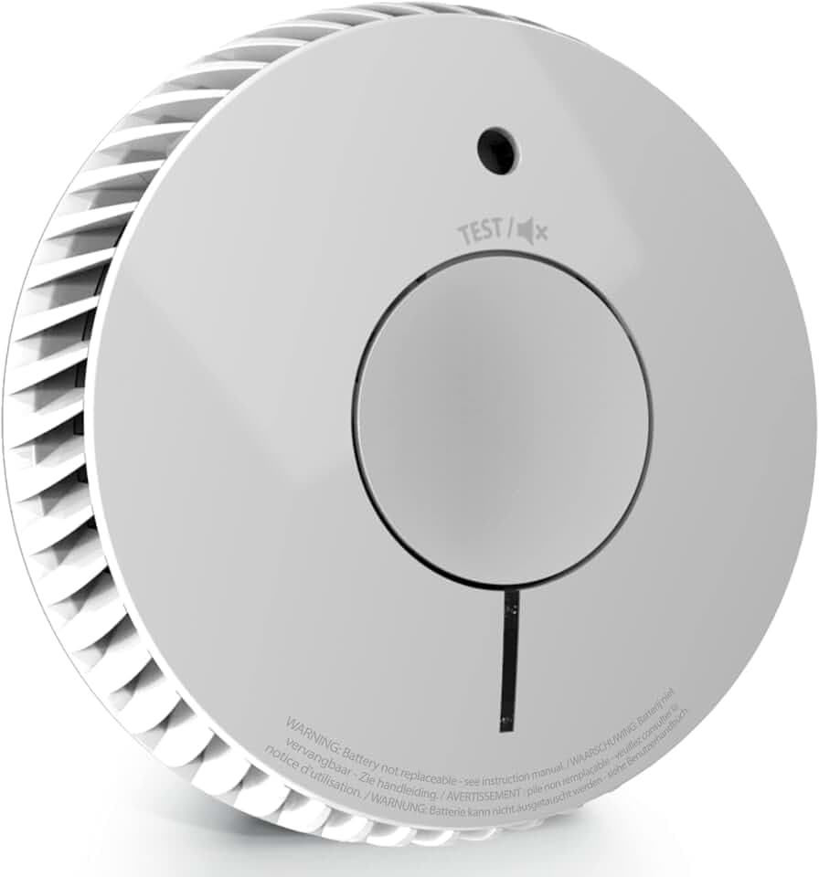 FireAngel FA6120 Rauchmelder mit 10-Jahres-Batterie, Feuermelder, Q-Label