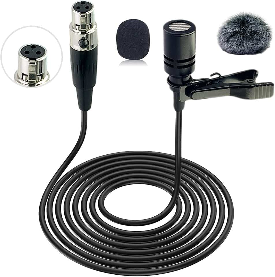 Lavalier Microphone Compatible with AKG Wireless Mic System