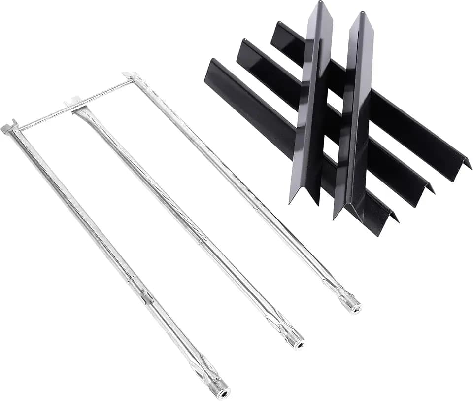 Uniflasy Grill Parts for Weber Genesis 300, Burner Tubes and Flavorizer Bar