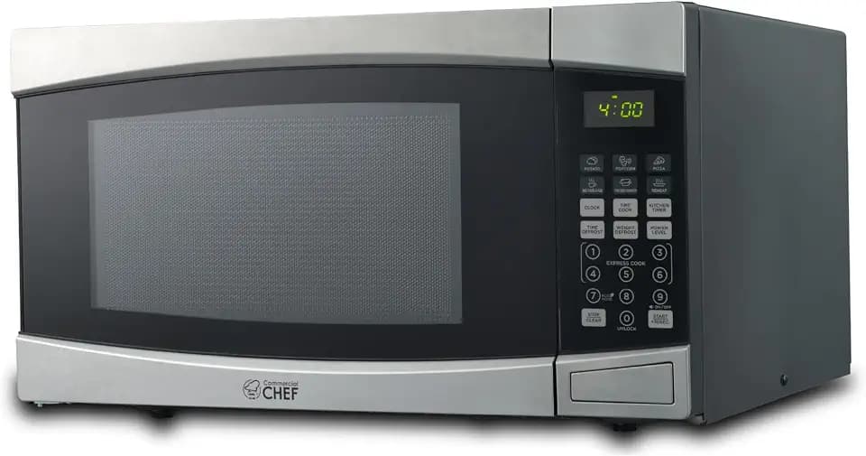 Commercial Chef 1.6 Cu. Ft. Countertop Microwave Oven, CHM16100S6C