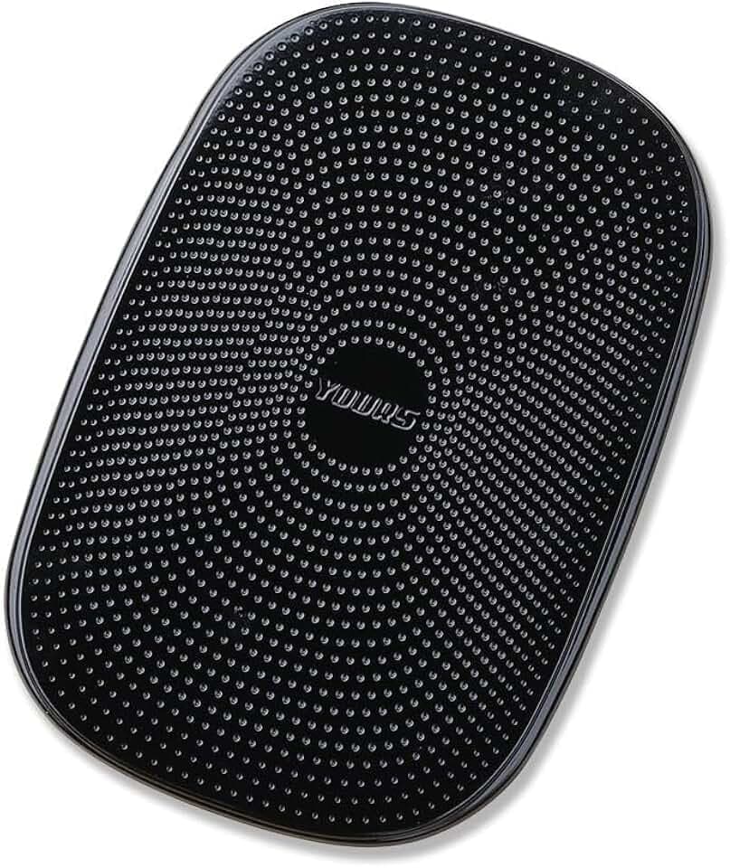 Non-Slip Dashboard Pad for Cars (1-Pack) – Strong Grip Anti-Slip Car Mat for Phone, Sunglasses, Keys & Coins – Washable Reusable Dashboard Accessories – Black