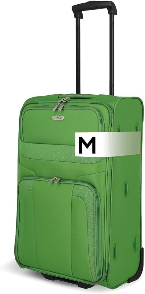 paklite Reisekoffer mit 2 Rollen, Rollkoffer mittelgroß, Orlando, klassischer Weichschalen Trolley im zeitlosen Design, 63 cm, 58 Liter