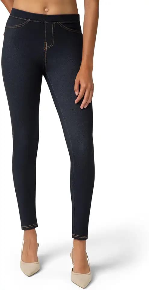 no nonsense Women's Stretch Denim Leggings with Pockets