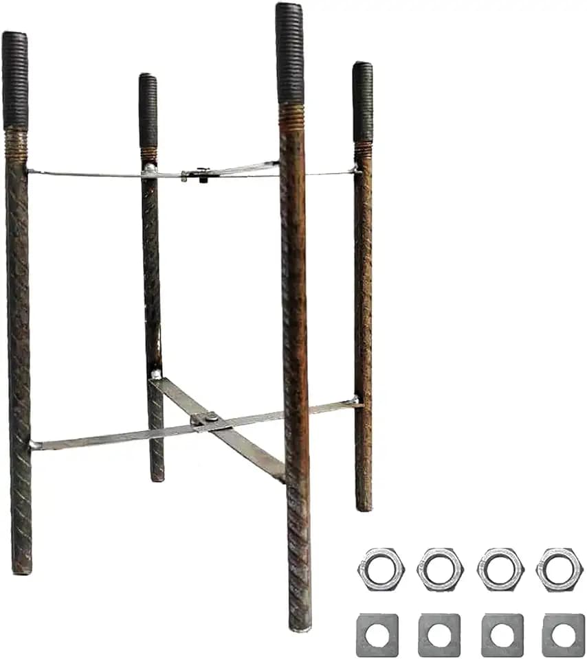 Rebar Cage for TRAYIU Diameter 3in Sun Shade Poles, Unfolded Size 6in X 6in
