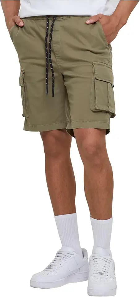 Urban Classics Drawstring Cargo Shorts Männer Short braun Basics, Streetwear