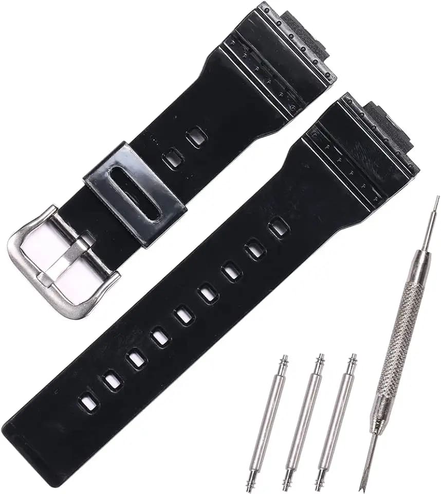 RCNZWQB Resin strap Compatible with Casio Baby-g BA110 BA120 BA110 Women's Waterproof Rubber Replacement Watch Band