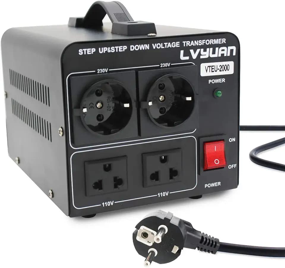 Cantonape 2000W (PEAK) 110 Volt USA Spannungswandler Ringkern-Transformator 2000 Watt - In: 110V oder 220V / Out: 110V und 220V Cantonape