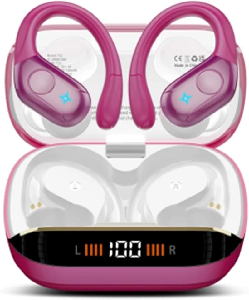Wireless Earbuds Sports, 75Hrs Bluetooth 5.4 Headphones, Hi-Fi Stereo Bass
