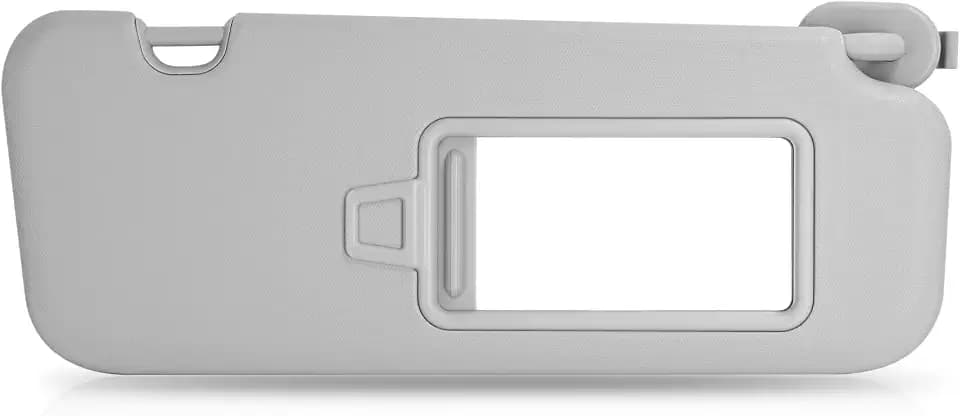 Right Passenger Side Sun Visor Compatible with Hyundai Elantra AD 2016 2017 2018 2019 Without Light Replace# 85220-F0100TTX Gray