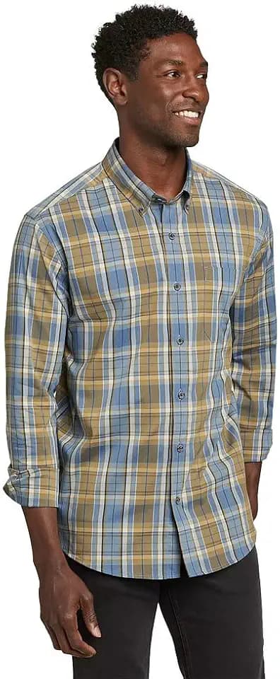Eddie Bauer Mens Long Sleeve Voyager Flex Shirt