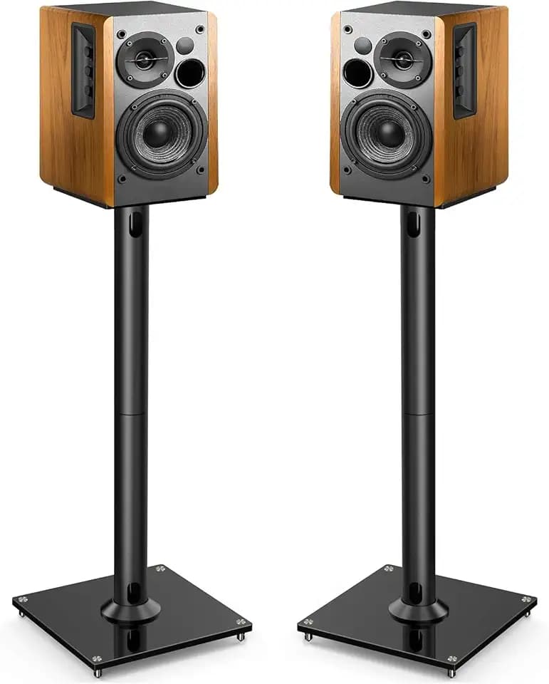 PERLESMITH Universal Floor Speaker Stands for Surround Sound up to 22 lbs