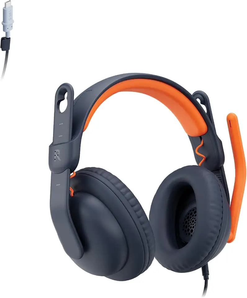 Logitech Zone Learn Over-Ear Wired Headsets with USB-C Cable