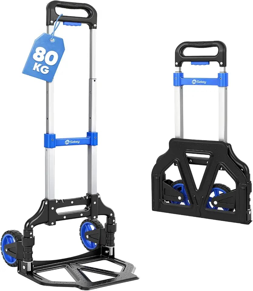 Sekey Kompakt-Serie 80kg | Alu Sackkarre Klappbar & Leichte Transportkarre