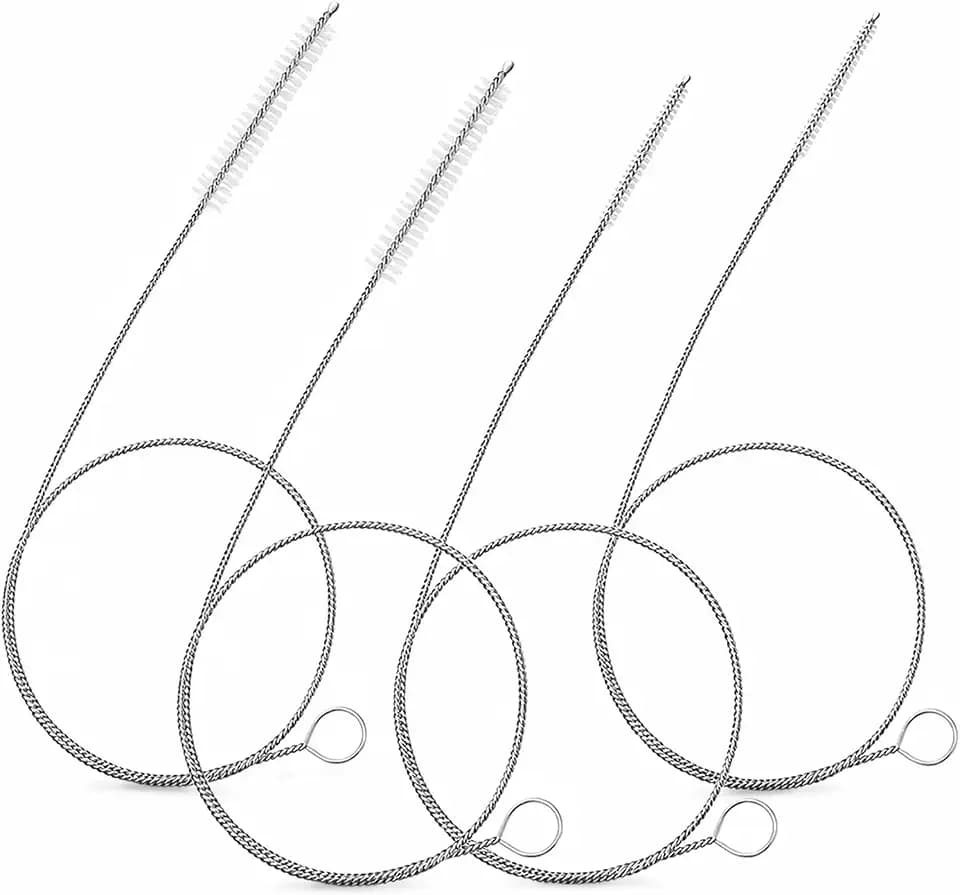 40-Inch 4-Pack Extra Long Pipe Cleaner Brushes for Straws & Kegerator Tubes