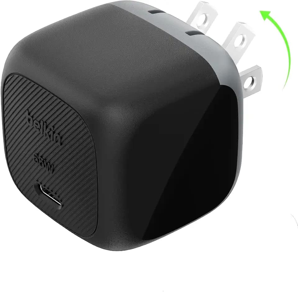 Belkin 65W Compact USB C Charger Block, Fast Charging for Travel